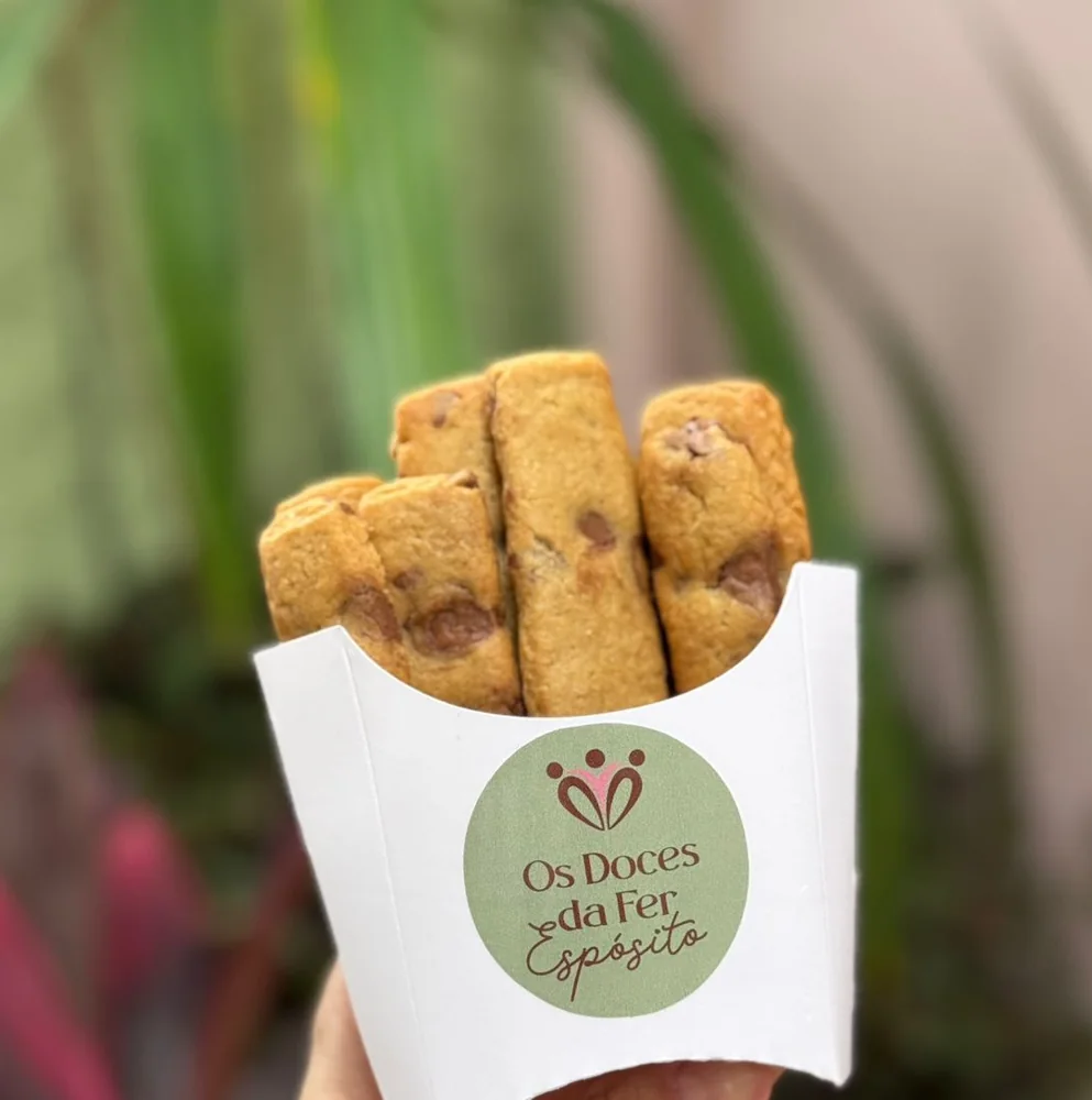 Cookie Fries na caixinha